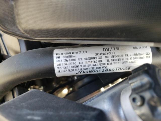 2016 YAMAHA FZ07 JYARM06E2GA010608