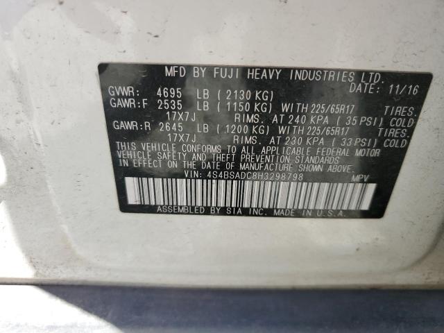 4S4BSADC8H3298798 Subaru Outback 2.5i Premium