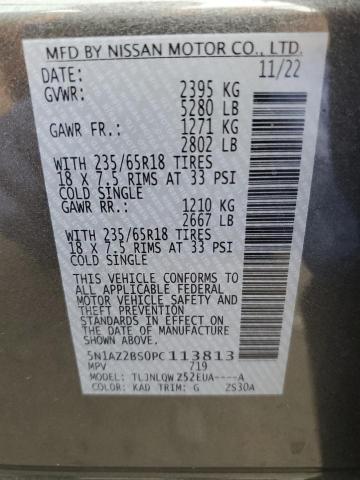 5N1AZ2BS0PC113813 Nissan MURANO SV