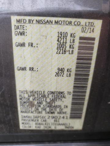 1N4AL3AP5EC290241 Nissan ALTIMA 2.5