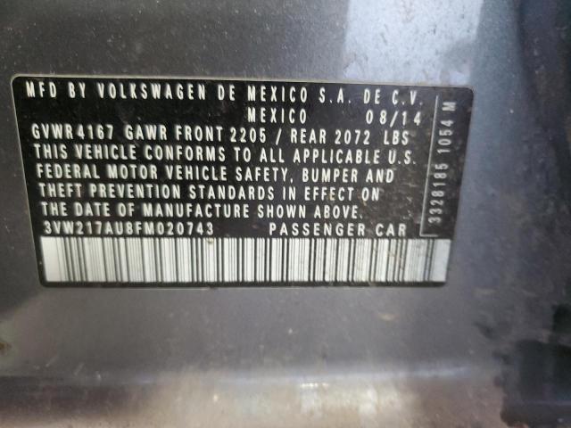 2015 VOLKSWAGEN GOLF - 3VW217AU8FM020743