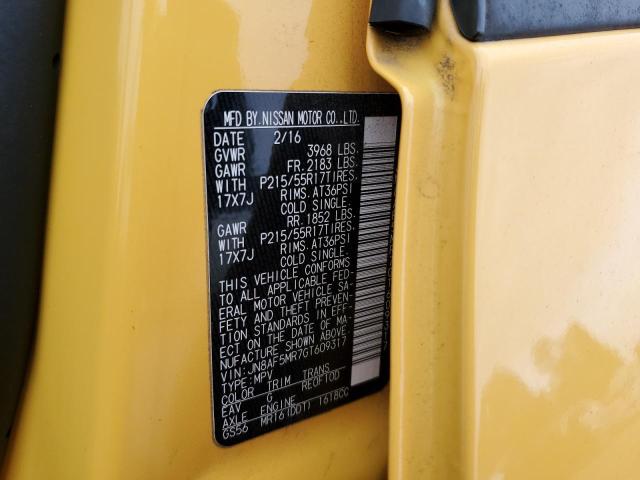 2016 NISSAN JUKE S - JN8AF5MR7GT609317