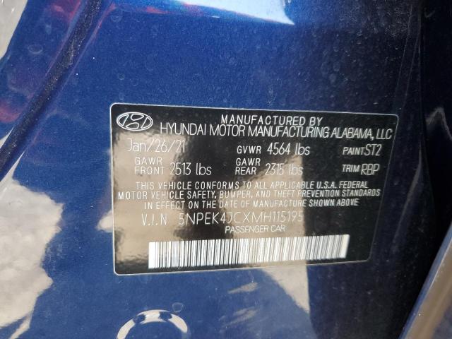 2021 HYUNDAI SONATA N L - 5NPEK4JCXMH115195