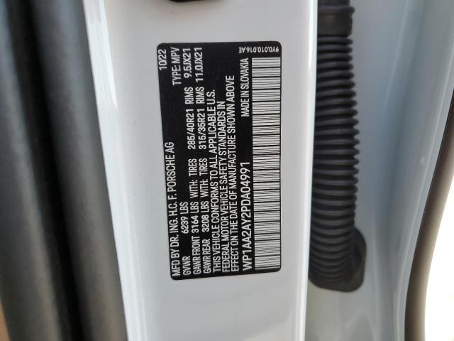2023 PORSCHE CAYENNE BA - WP1AA2AY2PDA04991