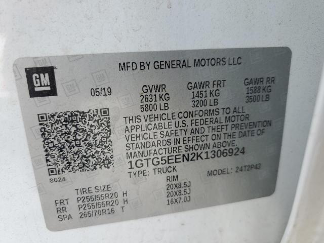 2019 GMC CANYON DEN 1GTG5EEN2K1306924