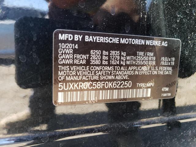 5UXKR0C58F0K62250 BMW X5 Xdrive35i