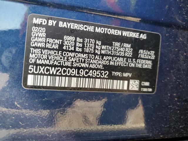 VIN 5UXCW2C09L9C49532 2020 BMW X7, Xdrive40I no.14