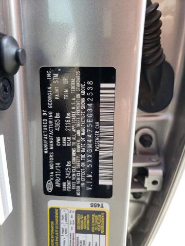 5XXGM4A75EG342538 KIA Optima Lx