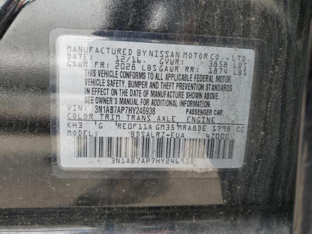 3N1AB7AP7HY246938 Nissan SENTRA S