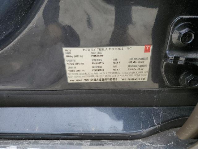 2015 TESLA MODEL S 70 - 5YJSA1S28FF100402