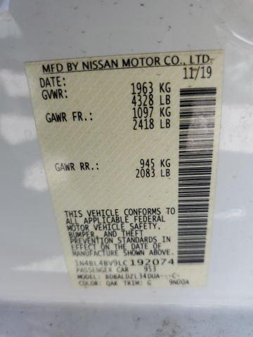 1N4BL4BV9LC192074 Nissan ALTIMA S