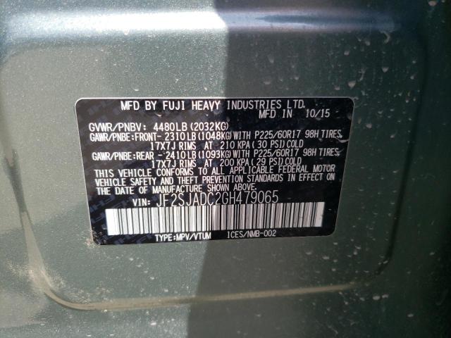 JF2SJADC2GH479065 Subaru Forester 2.5i Premium