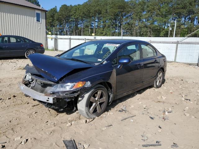 2008 Honda Civic Ex Синий vin: 1HGFA168X8L092143