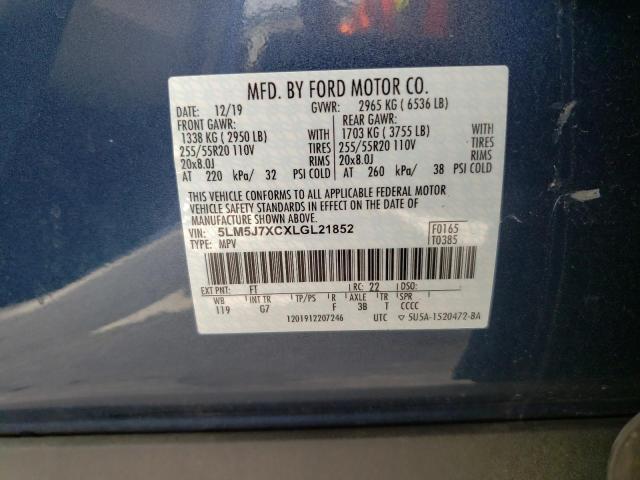 2020 LINCOLN AVIATOR RE - 5LM5J7XCXLGL21852