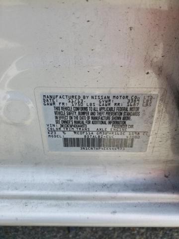 3N1CN7AP4EK444973 Nissan VERSA S
