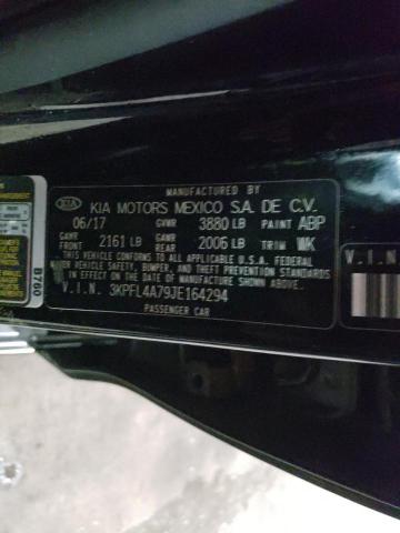 3KPFL4A79JE164294 KIA FORTE LX