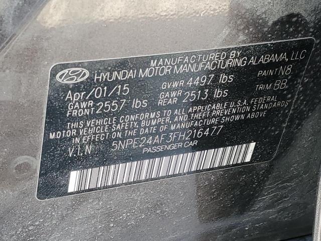 5NPE24AF3FH216477 | 2015 HYUNDAI SONATA SE