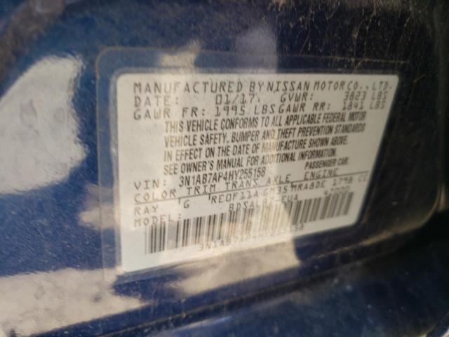 3N1AB7AP4HY255158 Nissan SENTRA S