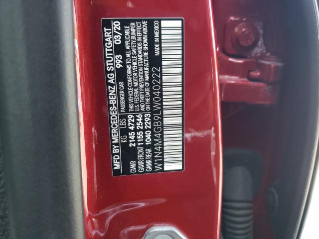W1N4M4GB9LW040222 Mercedes-Benz GLB 250