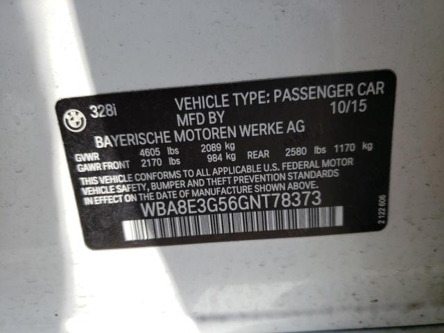 WBA8E3G56GNT78373 BMW 328 Xi Sulev