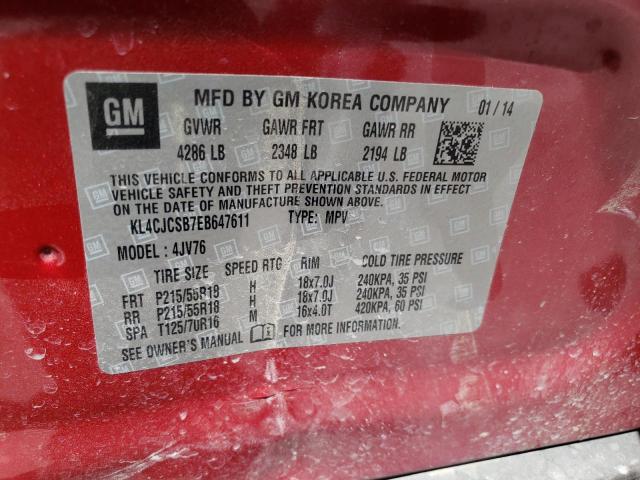 KL4CJCSB7EB647611 Buick Encore