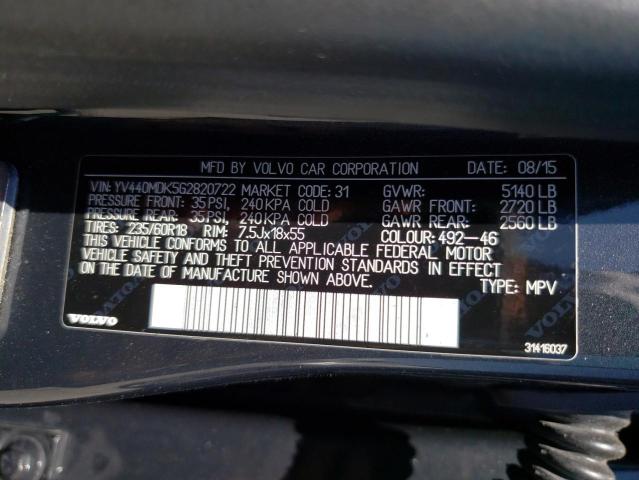YV440MDK5G2820722 Volvo Xc60 T5 Premier
