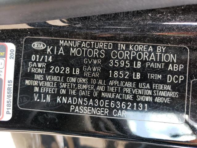 KNADN5A30E6362131 KIA RIO EX