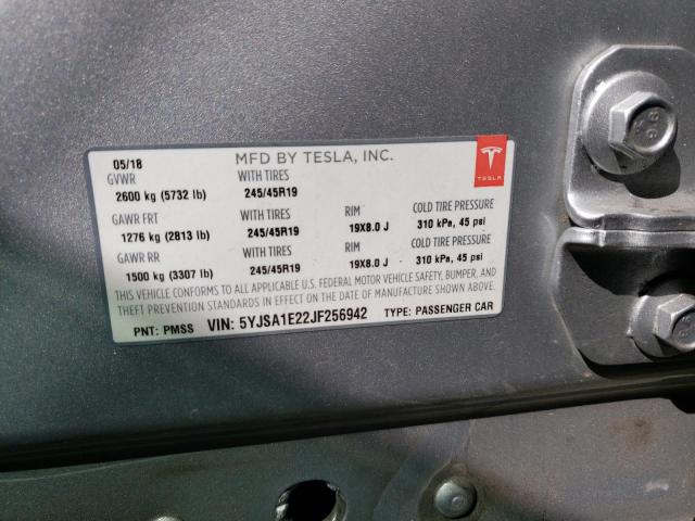 5YJSA1E22JF256942 Tesla MODEL S