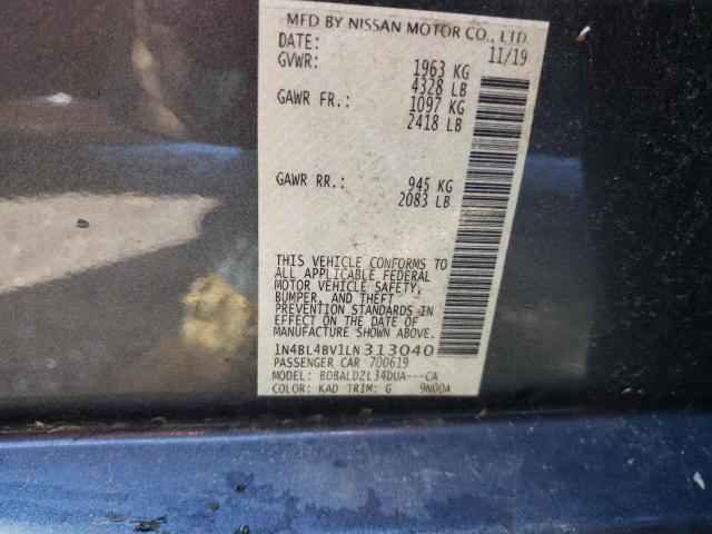 1N4BL4BV1LN313040 Nissan ALTIMA S