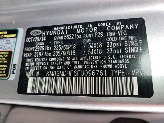 2015 HYUNDAI SANTA FE G - KM8SMDHF6FU096761
