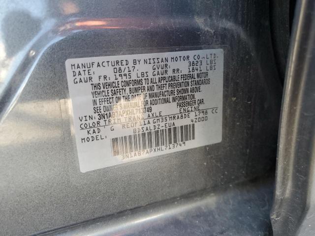 3N1AB7APXHL713749 Nissan SENTRA S