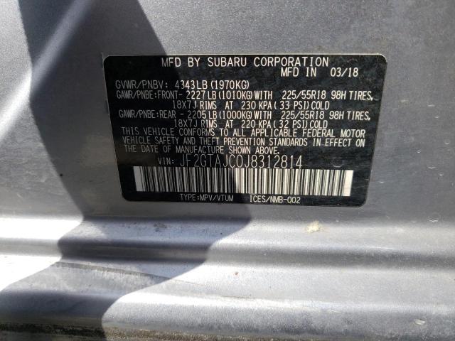 JF2GTAJC0J8312814 Subaru Crosstrek Limited