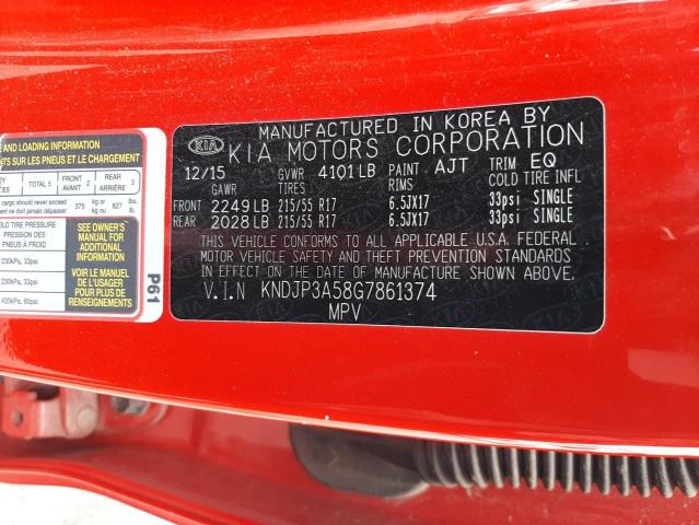 KNDJP3A58G7861374 KIA SOUL +
