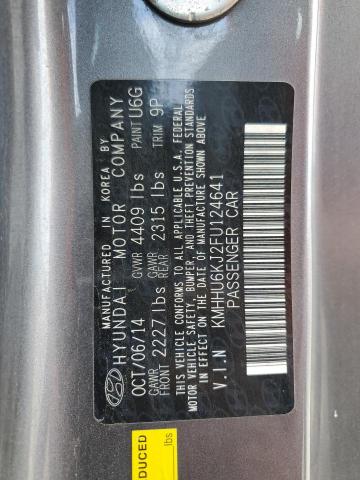 2015 HYUNDAI GENESIS CO - KMHHU6KJ2FU124641