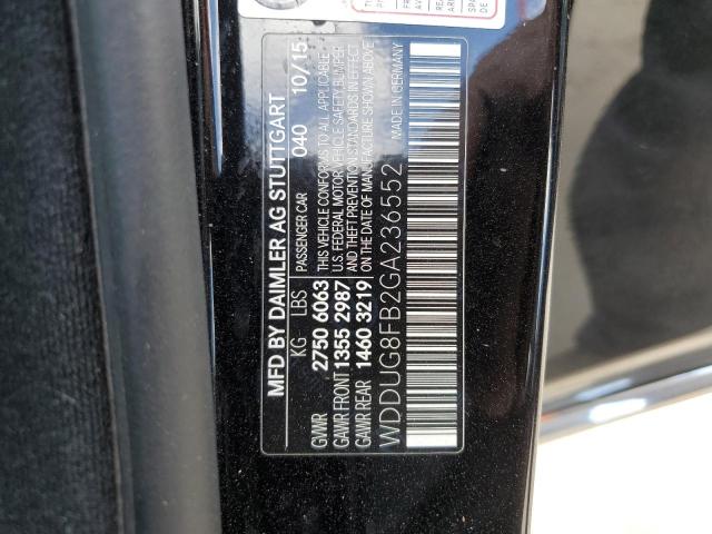 2016 MERCEDES-BENZ S 550 4MAT - WDDUG8FB2GA236552