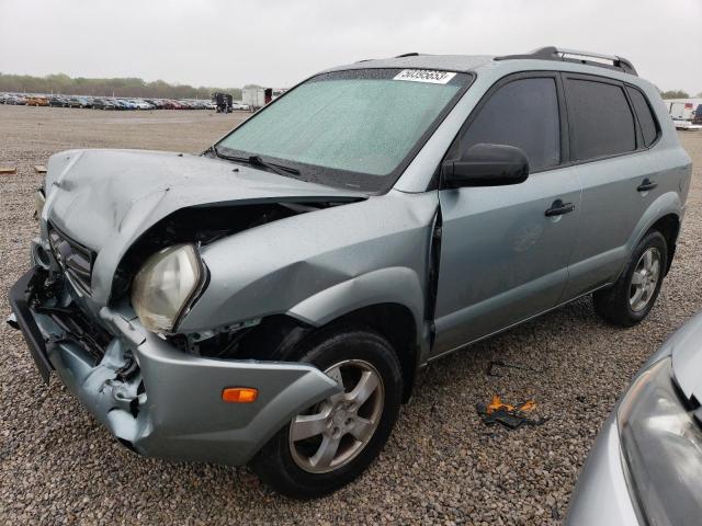 Salvage cars for sale from Copart Wichita, KS: 2007 Hyundai Tucson GLS