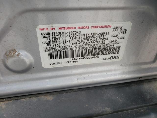 JA4AR4AW8GZ046986 Mitsubishi Outlander Sport Sel