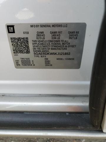 2019 BUICK ENCLAVE AV - 5GAERDKW5KJ121853