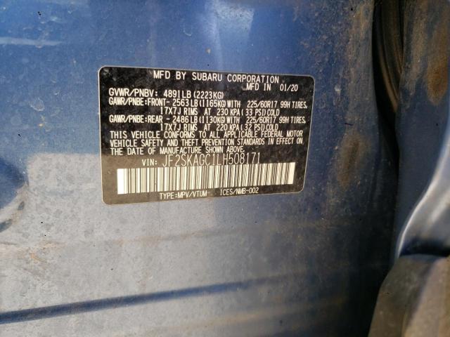 JF2SKAGC1LH508171 Subaru Forester Premium
