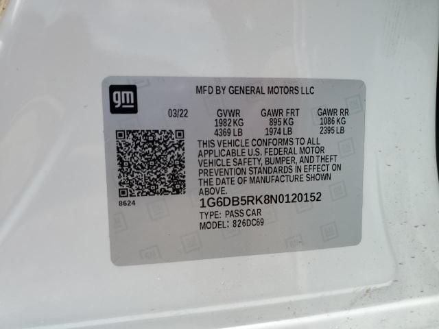 2022 CADILLAC CT4 PREMIU - 1G6DB5RK8N0120152