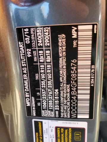 WDC0G4JB4GF085476 Mercedes-Benz GLC 300