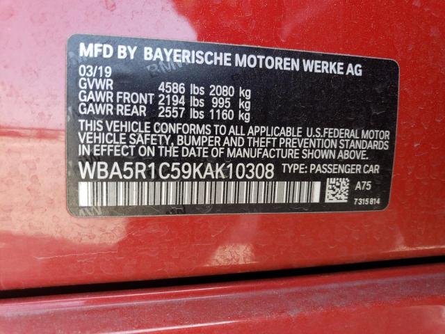 WBA5R1C59KAK10308 BMW 330I