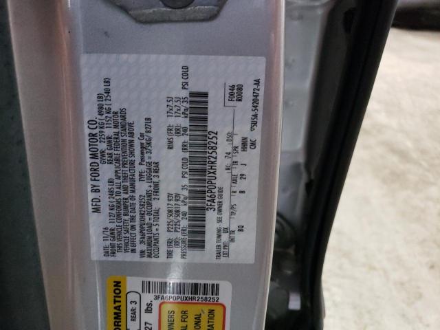 3FA6P0PUXHR258252 Ford Fusion Se Phev