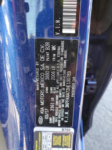 3KPFK4A72HE130789 KIA FORTE LX