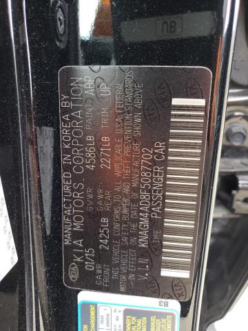 KNAGM4AD8F5087702 KIA OPTIMA HYBRID