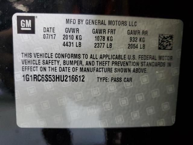 2017 CHEVROLET VOLT LT - 1G1RC6S53HU216612