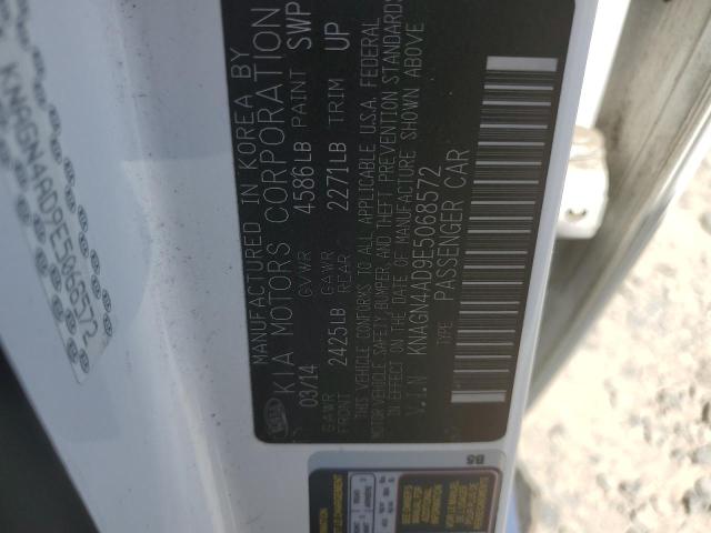 KNAGN4AD9E5068572 KIA OPTIMA HYBRID