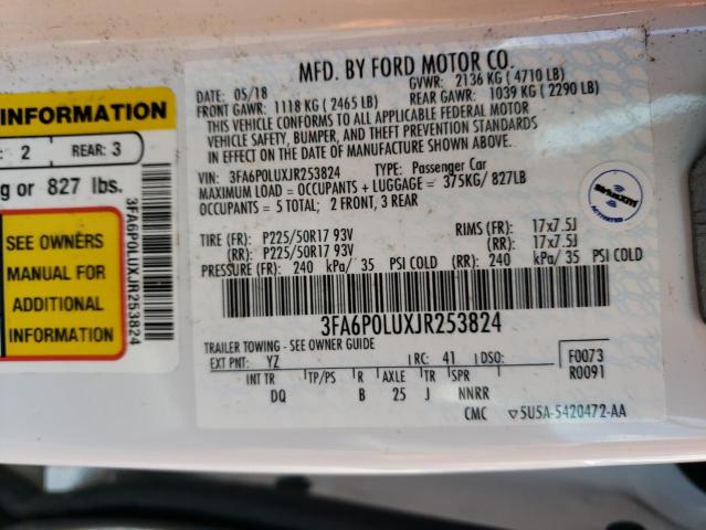 Ford Fusion Se Hybrid 2018 3FA6P0LUXJR253824 Image 12
