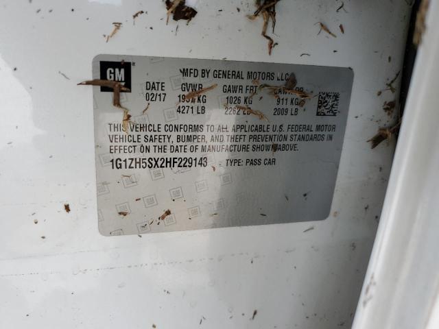 2017 CHEVROLET MALIBU PRE - 1G1ZH5SX2HF229143