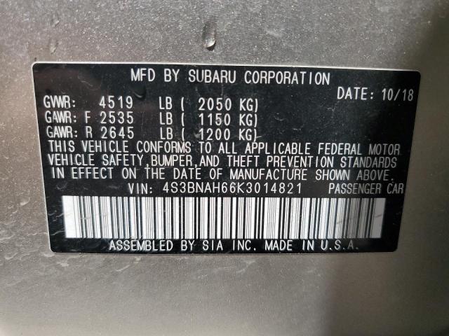 4S3BNAH66K3014821 Subaru Legacy 2.5i Premium